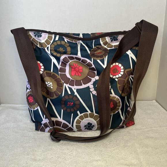 LeSportsac Tote Bag Shoulder Bag Nylon Geometric Purse - Picture 3 of 9